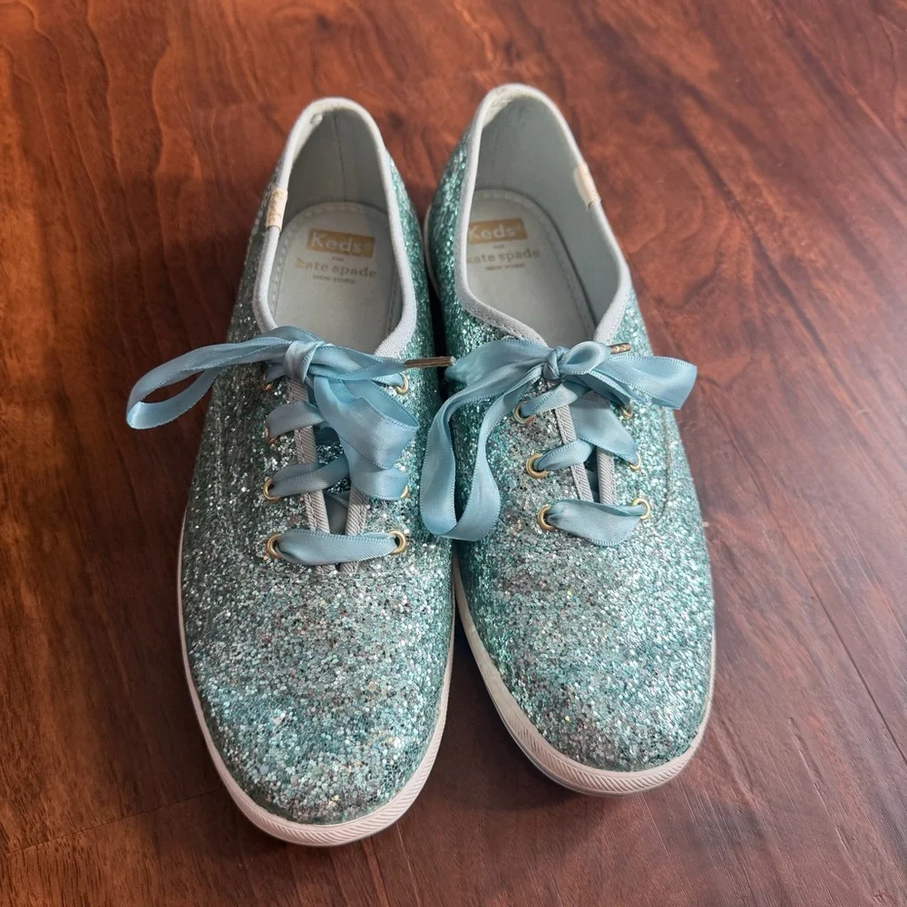 Keds × Kate Spade New York Champion Glitter Sneaker In Blue - Picture 1 of 8